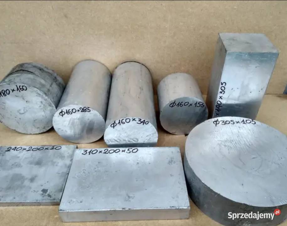 Pręt aluminiowy kwadratowy 140 x 140 aluminium Biecz