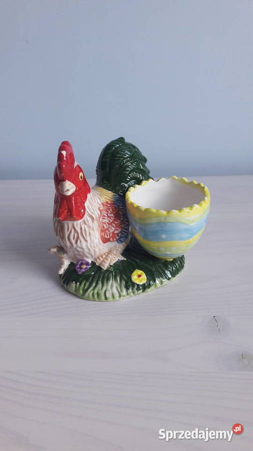 Ceramiczna ozdoba w kształcie kurczaka Porcelana i szkło
