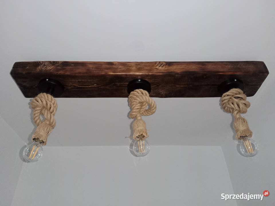 Lampa z drewna belka Dąbrowa Górnicza