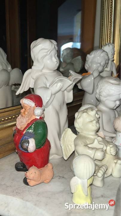 Figurka Mikołaja z pieskiem 45 Wys 12 Podstawa o pomorskie Gdańsk sprzedam