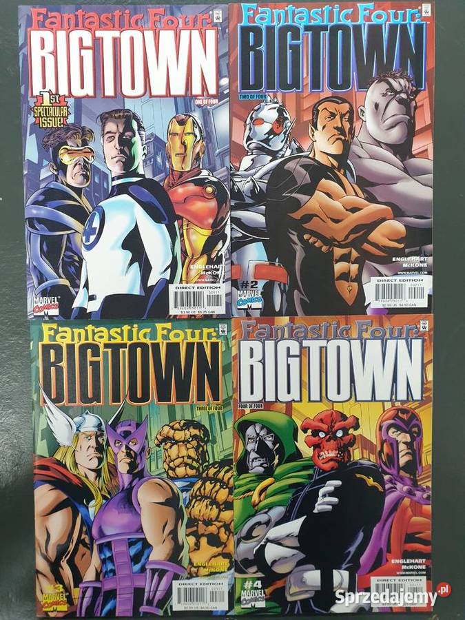 Fantastic Four Big Town miniseria 4 komiksy Gdynia sprzedam