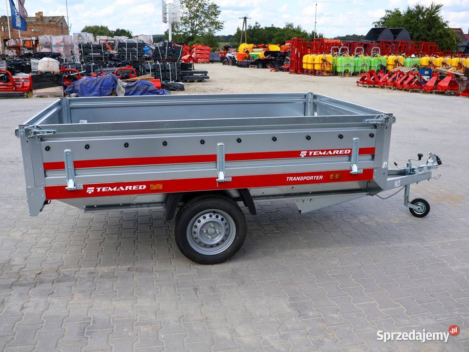 Przyczepka samochodowa Temared TRANSPORTER 2515 burtowe Poznań