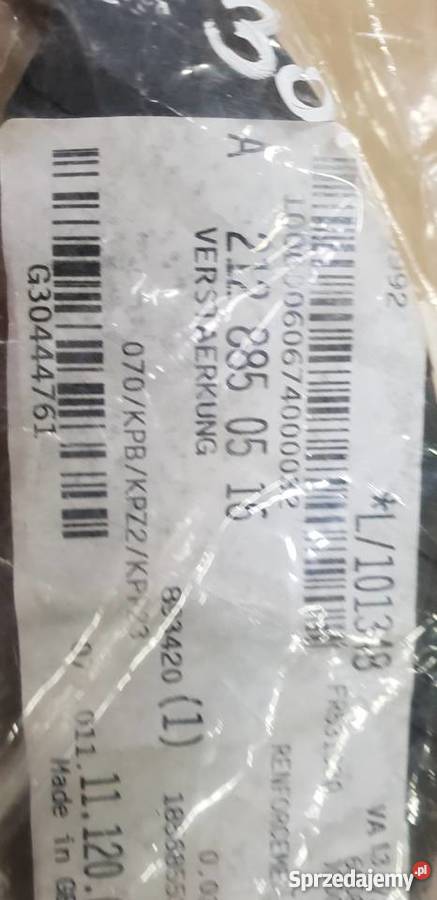 MERCEDES W212 E KLASA OSŁONA DOKŁADKA ZDERZAKA Bieleń sprzedam