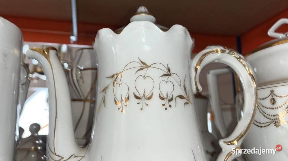 Dzbanek Secesja Z 3 kwiatkami na gałązce Gdańsk