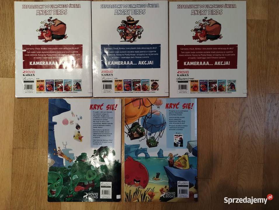 Komiks Angry Birds Nowe przygody 5 sztuk warmińsko-mazurskie Giżycko sprzedam