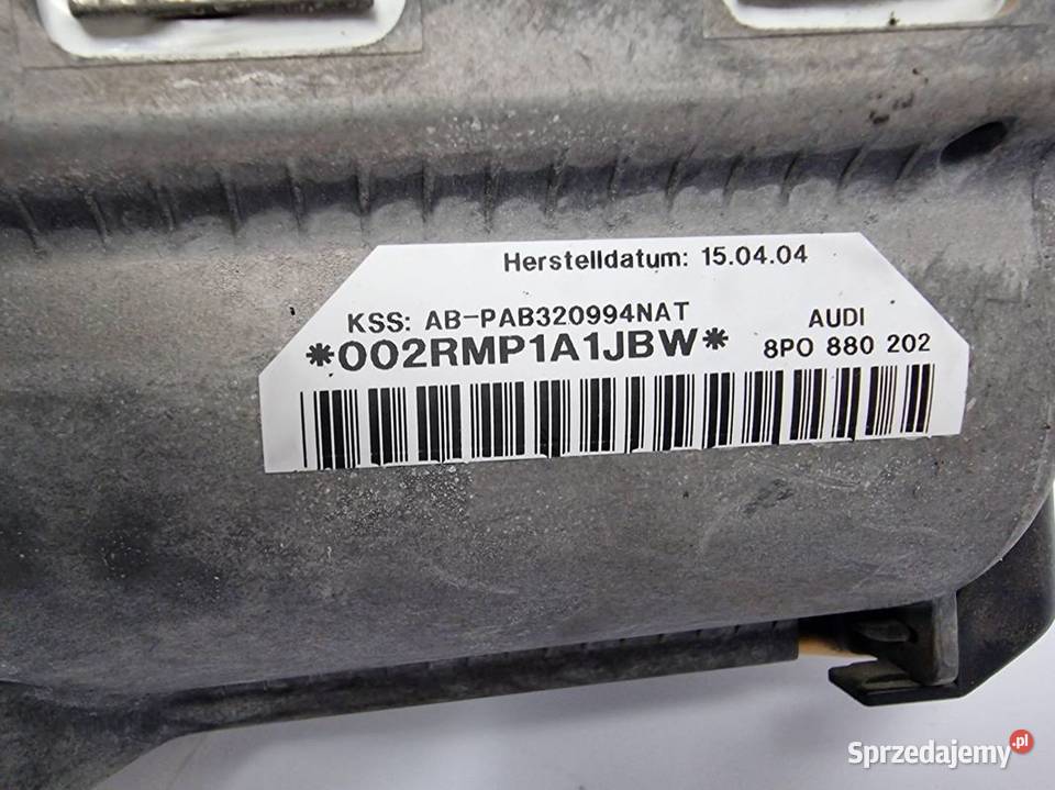 PODUSZKA AIRBAG AUDI A3 8P 8P0880202 osobowe Lipno
