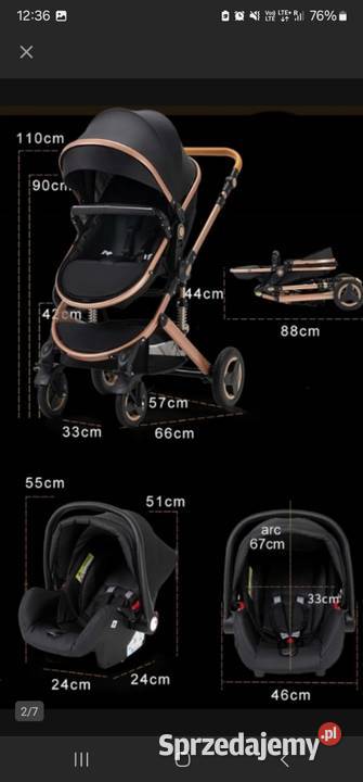 Wózek dziecięcy spacerowy wielofunkcyjny gondola Rzeszów