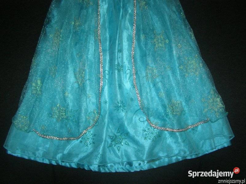 Strój kostium przebranie ELSA Kraina Lodu Frozen Rozmiar 122 Sukienki i spódniczki mazowieckie