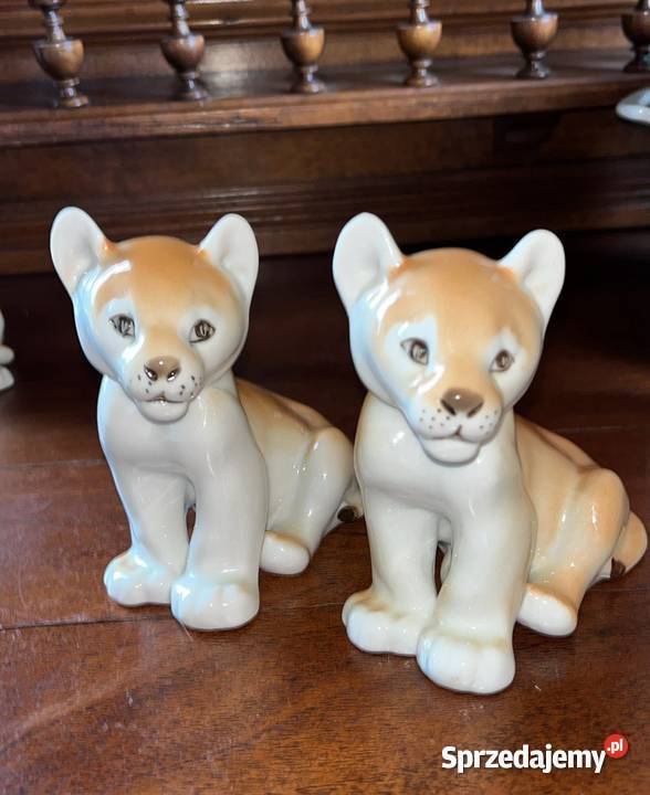 FIGURKA Lwiątka Łomonosowa ŁOMONOSOV USSR Bez Porcelana i szkło pomorskie Gdańsk