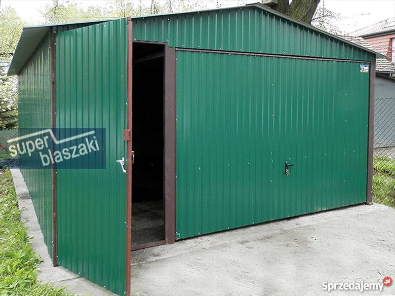 Garaż blaszany 4x6 8017 wzmocnione garaże Garaże i miejsca postojowe Radom