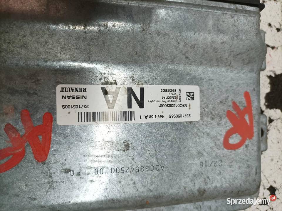 STEROWNIK SILNIKA 237105098S 10 B 91 Dacia