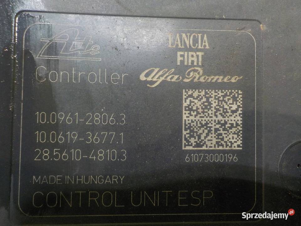 ALFA ROMEO GIULIETTA 11r 5D pompa ABS 51896323 mazowieckie Suków