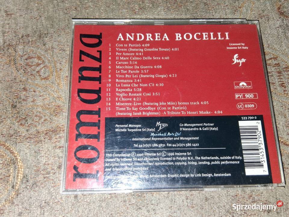 13 sztuk Płyty CD Bocelli Chopin Vivaldi Warszawa