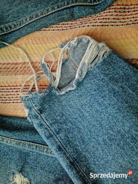 ZARA spodnie dżinsy Ripped jeans boyfriend mom