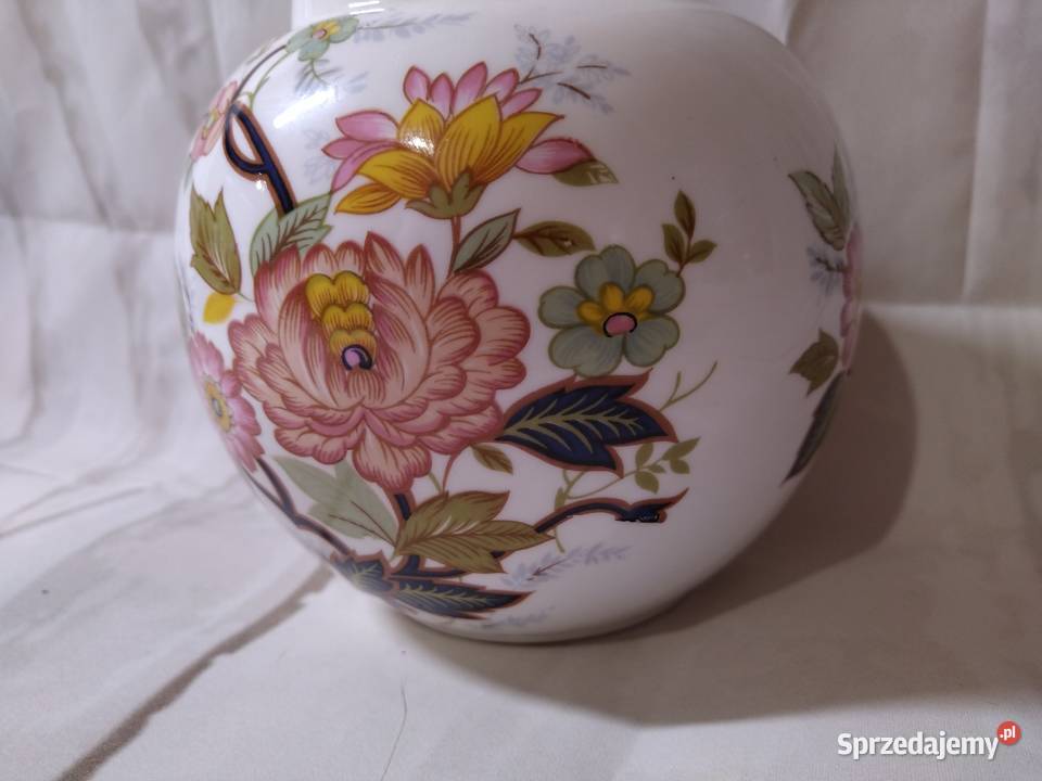 Śliczny angielski wazon z porcelany sygnowany sprzedam
