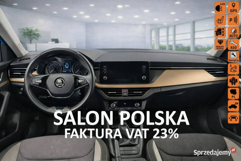 koda Scala 22 Style Salon Polska 1Właściciel 121000km Scala Białystok