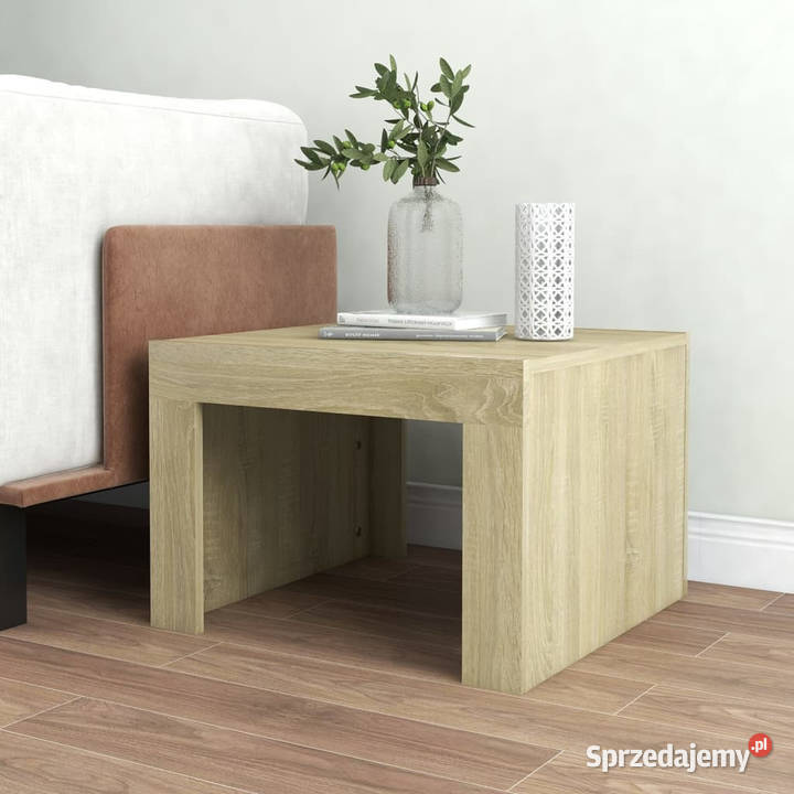 Stolik kawowy dąb sonoma 50x50x35 materiał Stoły Warszawa