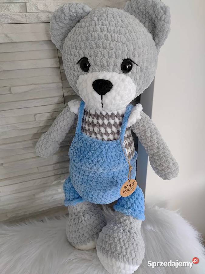 Miś maskotka handmade rękodzieło Łazy