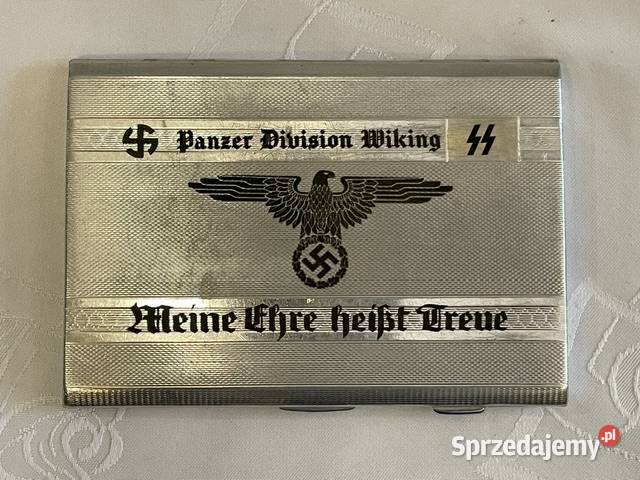 Papierośnica niemiecka plater III Rzesza Militaria Kraków