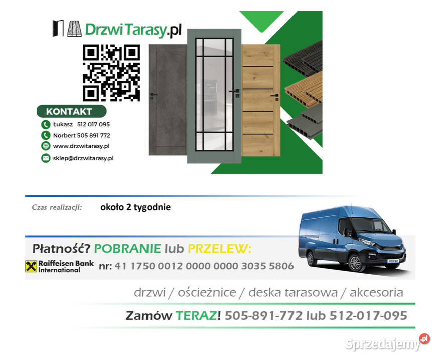 HIT Windoor drzwi Elegance seria SLIM 6 kolorów Poznań