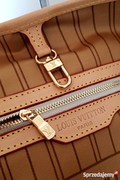 torebka neverfull louis vuitton azzur skóra licowa cudo Szczecin