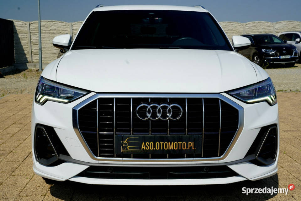 Audi Q3 SLINE skóra FUL LED parktonik NAWI alusy SUV Otmuchów