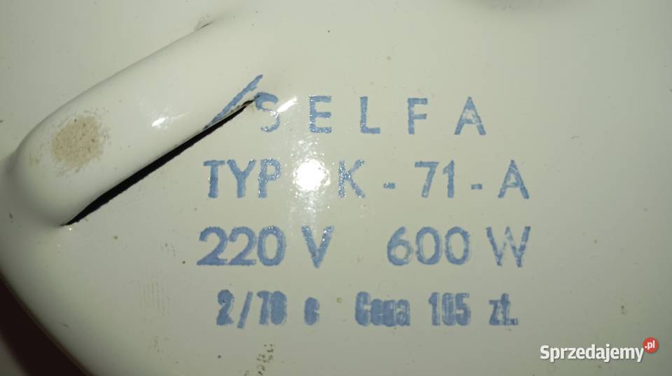 Maszynka elektryczna Selfa typ K71A z okresu mazowieckie Warszawa