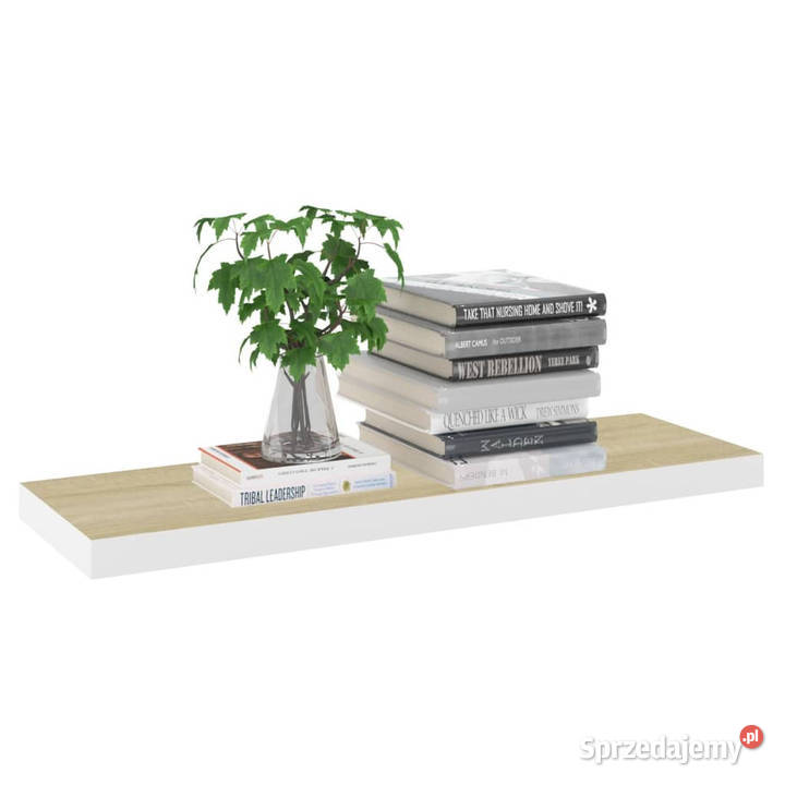 Półka ścienna dębowobiała 80x235x38 MDF WM326579 Warszawa