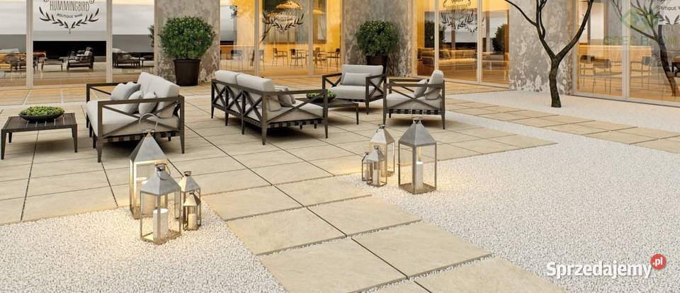 NOWOŚĆ GRES TARASOWY 60x60x2 Pietra Serena Cream mazowieckie Pruszków