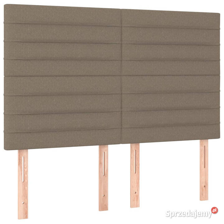 Łóżko kontynentalne z materacem taupe tkanina 128cm Łóżka mazowieckie Warszawa