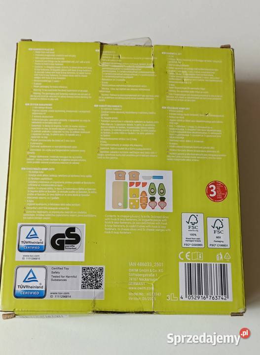 Zestaw drewnianych produktów spożywczych do Gorzów Wielkopolski