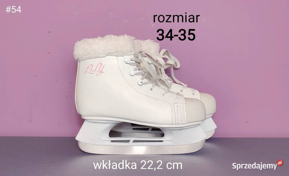 Łyżwy dzieci uniwersalne rozmiar 3435 wkładka Jasień