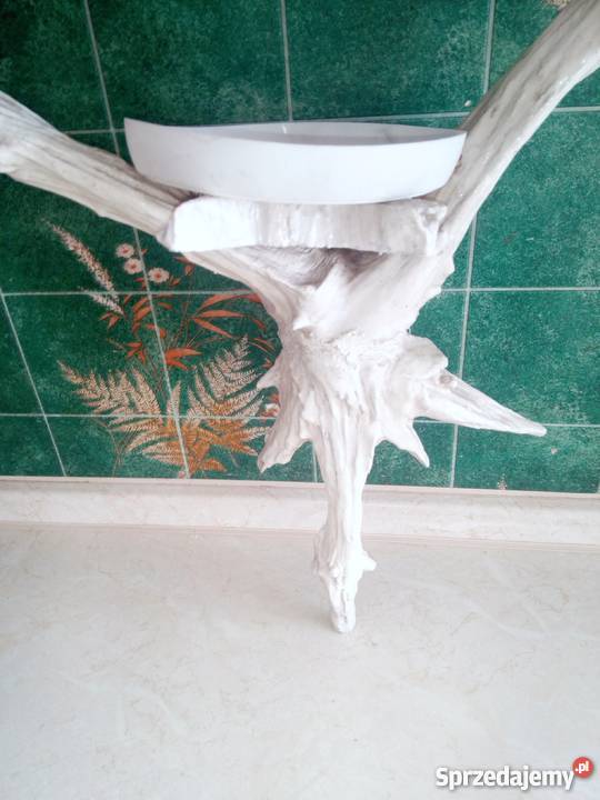 OKAZJA kwietnik z korzenia w korzeniu z drewna Zabrze