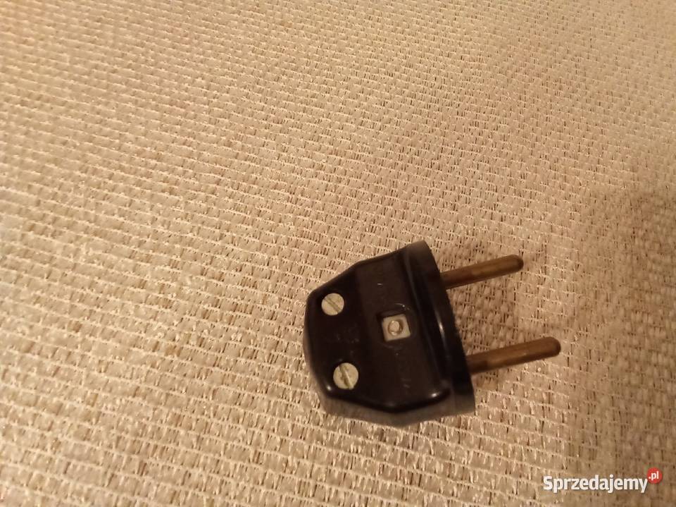 Wtyczka bakelit PRL