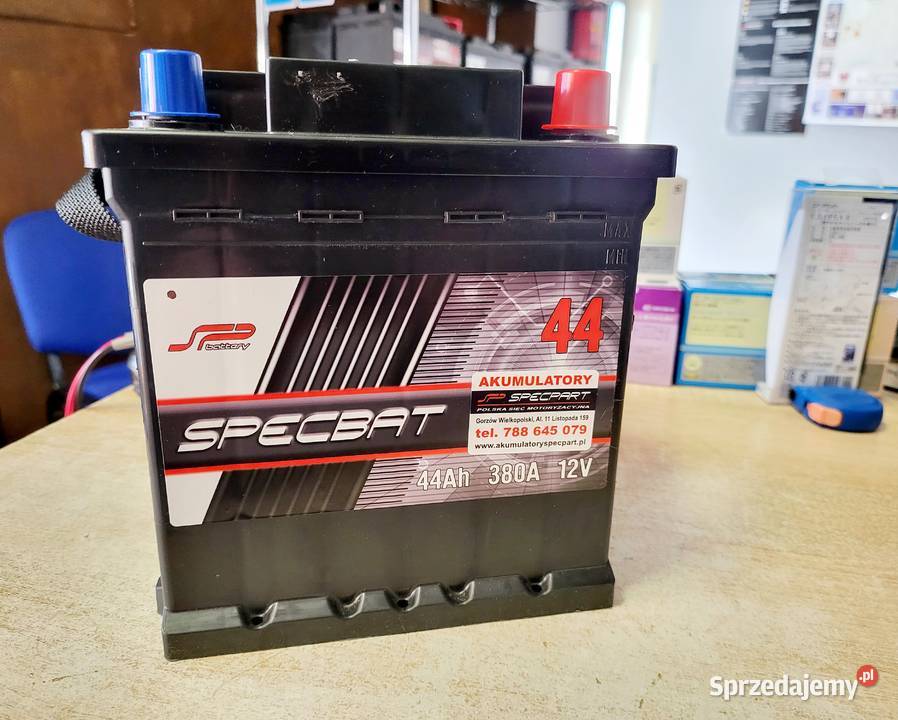 Akumulator SPECBAT 44Ah 380A EN Kostka PRAWY osobowe lubuskie Gorzów Wielkopolski sprzedam