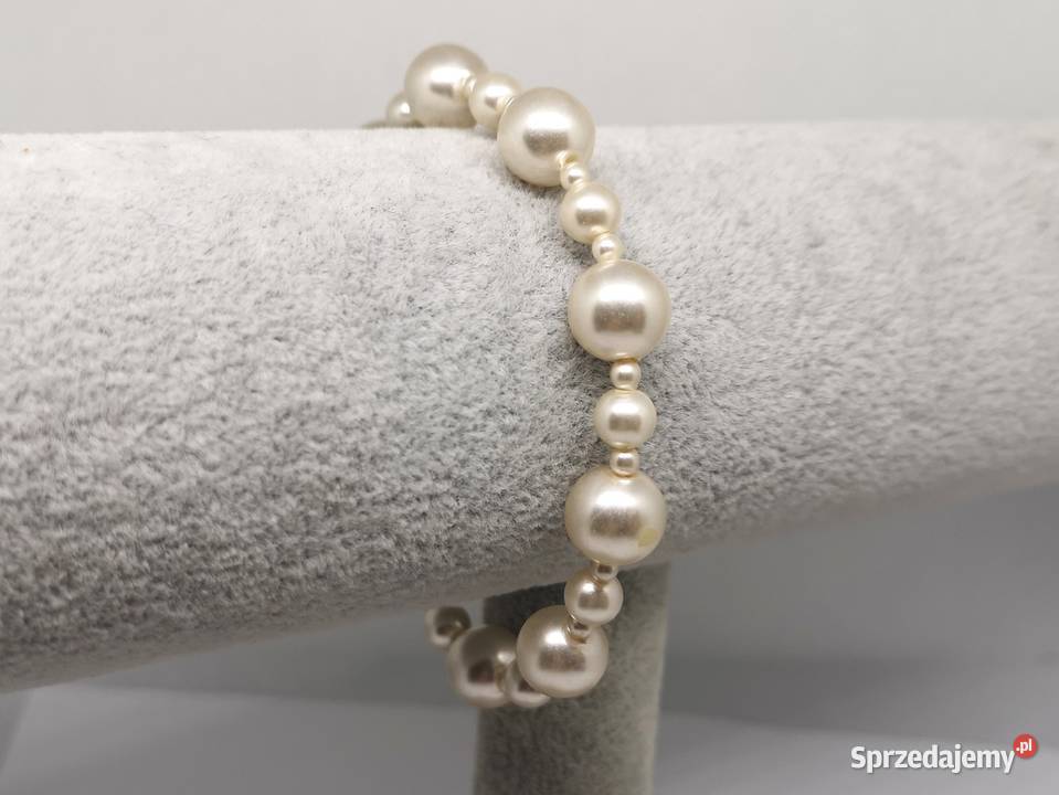 Bransoletka damska z perłowych koralików Kielce