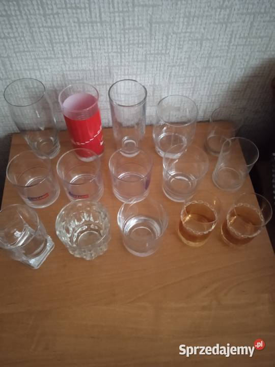 Stare szklanki literatki PRL 5 Kraków