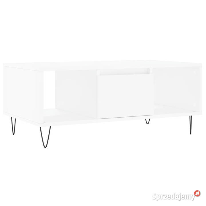 Stolik kawowy biały 90x50x365 materiał Warszawa