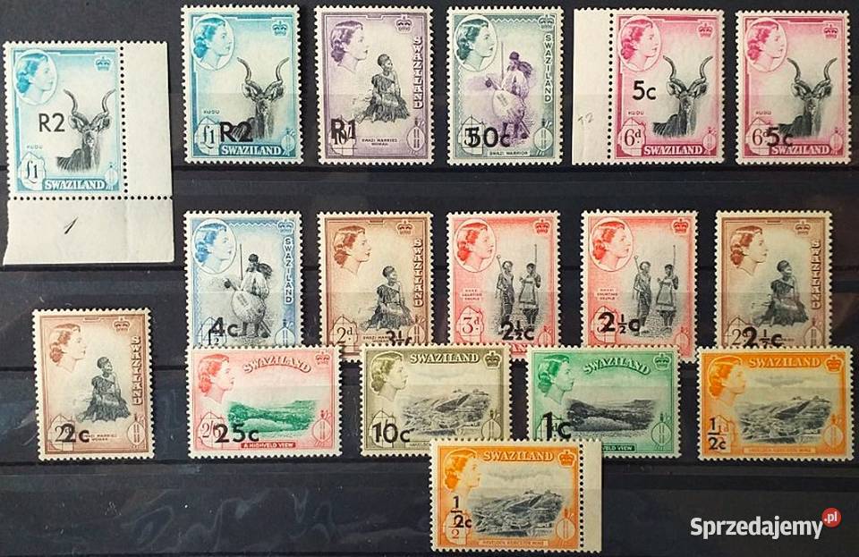 SWAZILAND 1961kompletna seria MNH wysyłka pomorskie Człuchów