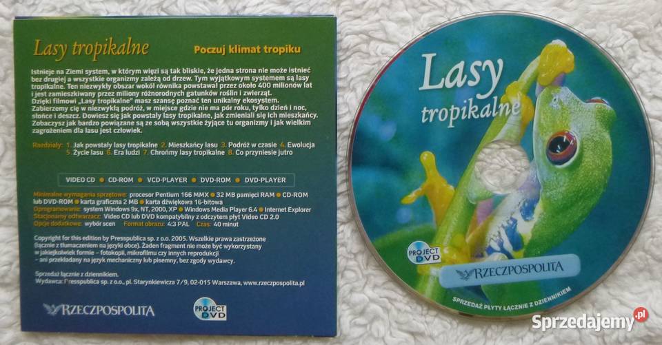 Film VCD Lasy tropikalne Poczuj klimat tropiku Filmy