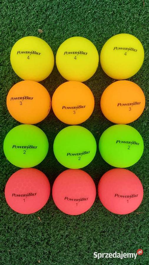 Piłki golfowe Power Bilt kolorowe 12 Hit