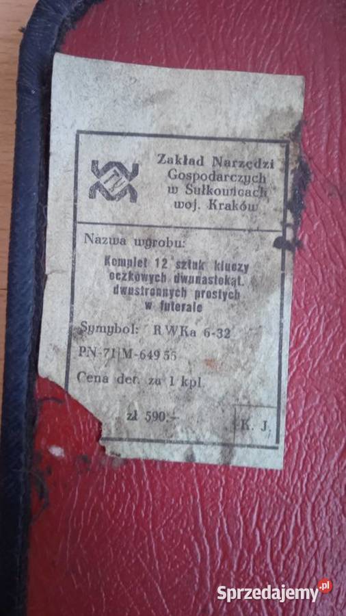 Zestaw 12 kluczy płasko oczkowych PRL RWKa Lublin