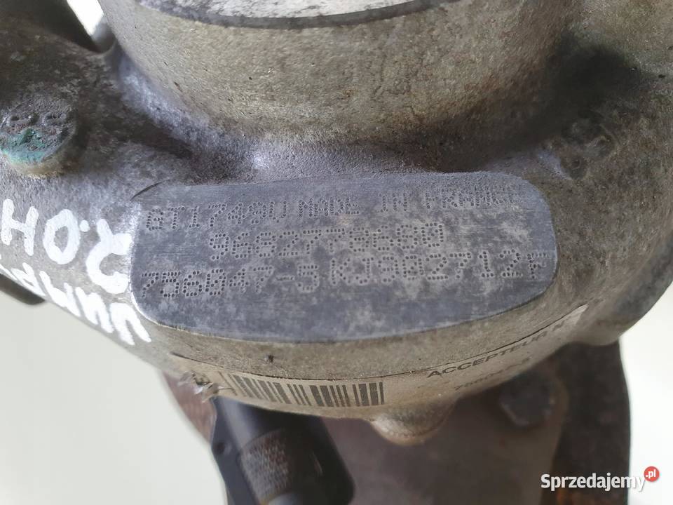 TURBOSPRĘŻARKA Citroen Jumpy 20 HDI 9682778680 Rudka