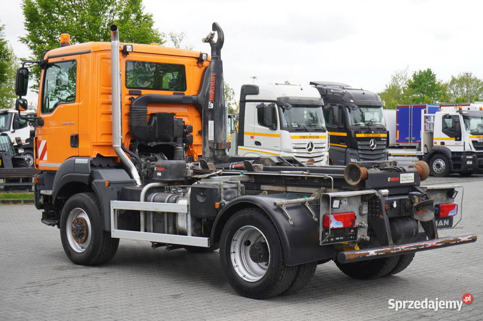 MAN TGM 13290 4x4 30 hakowiec HIAB XR8S3250 DMC bezwypadkowy małopolskie Kraków