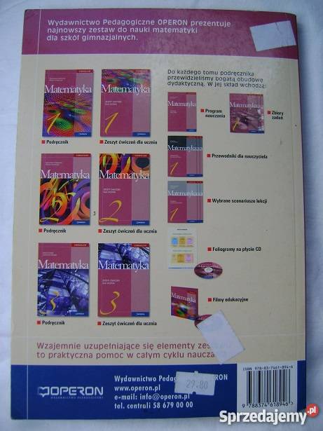 Matematyka Klasa 1 Podręcznik gimnazjum sprzedam