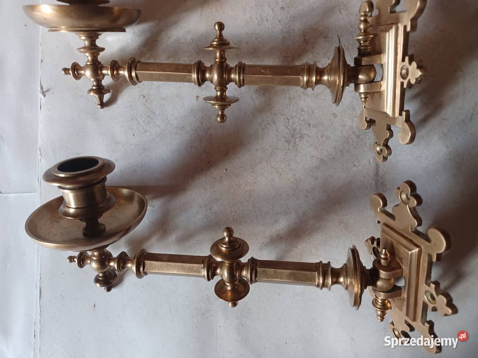 Pianino Świecznik do pianina Mosiądz Kolekcja Poznań