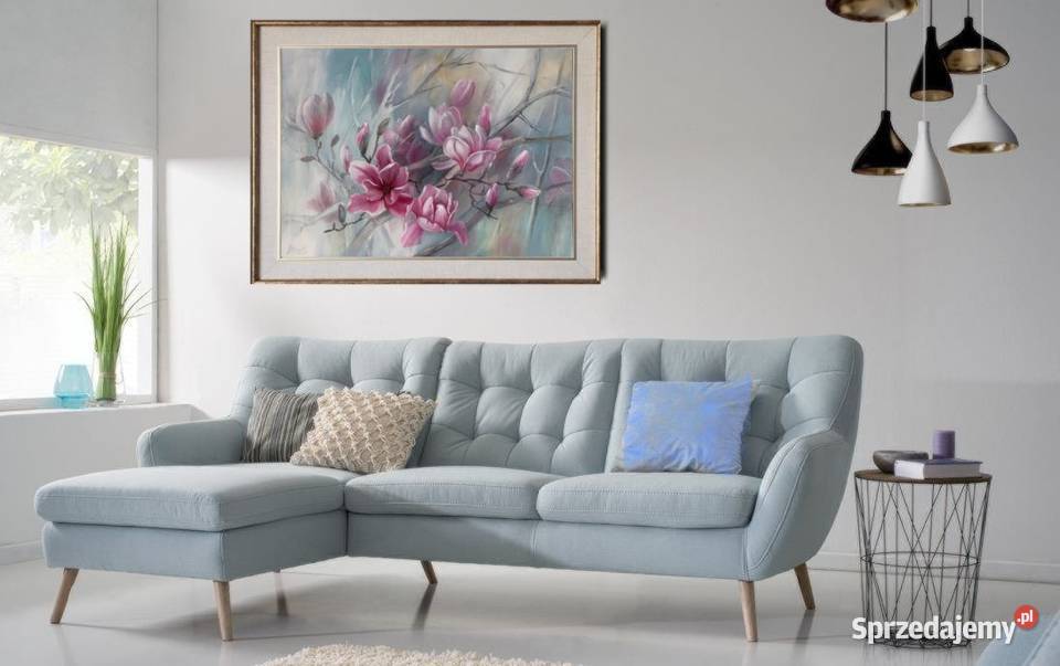 Magnolia ręcznie malowany olejny Lidia Olbrycht Nowy Sącz