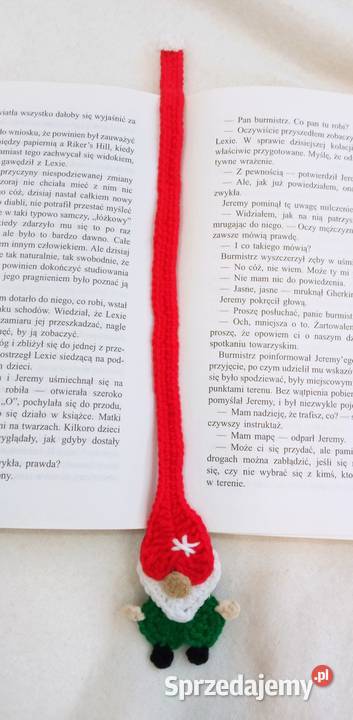 Skrzat wykonany na szydełku zakładka do książki Łask sprzedam