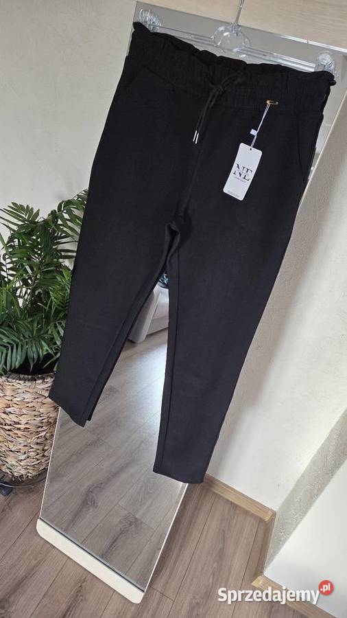 Damskie spodnie leginsy czarne czarny wielkopolskie sprzedam