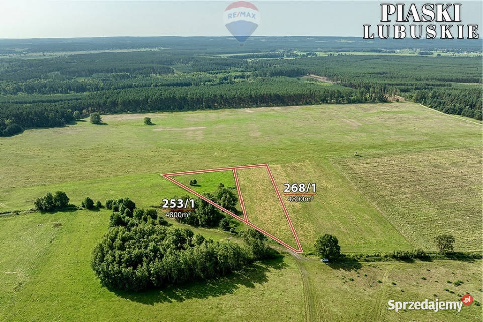 Na sprzedaż działki rolne łącznie 9600 m 0m Piaski